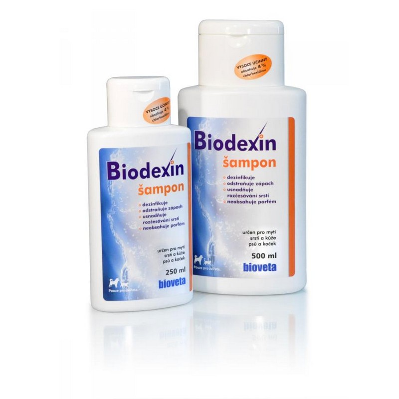 Biodexin dezinfekčný šampón pre psov a mačky 250 ml