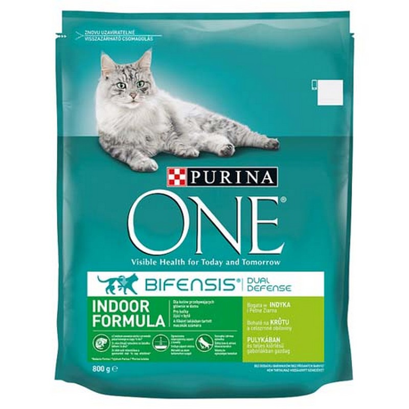 Purina ONE Indoor Formula 800g Krmiva.sk Chovateľské potreby