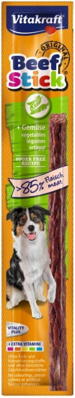 Vitakraft Beef Stick zelenina 12g 1ks