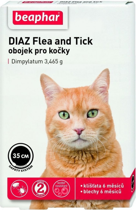 Beaphar DIAZ antiparazitný obojok pre maèky 35 cm