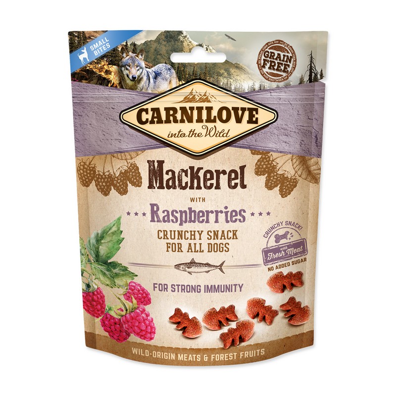 Carnilove Dog Crunchy Snack Mackerel with Raspberries with fresh meat 200 g