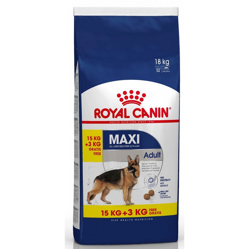 Royal canin Maxi adult 15+3kg Gratis