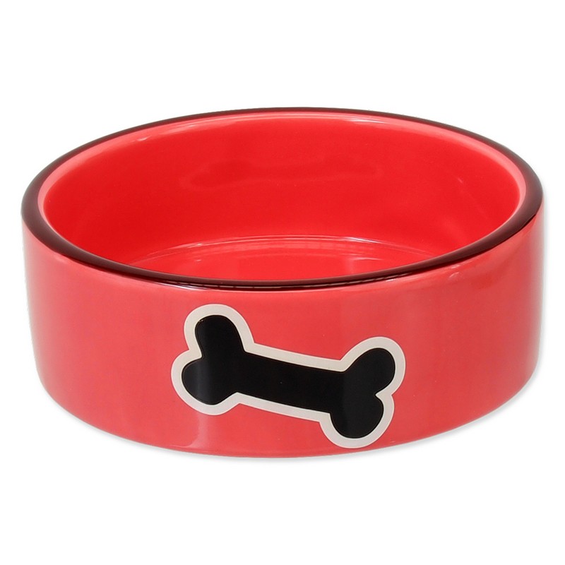 Dog Fantasy Keramická miska červená 0,29L 12,5 cm