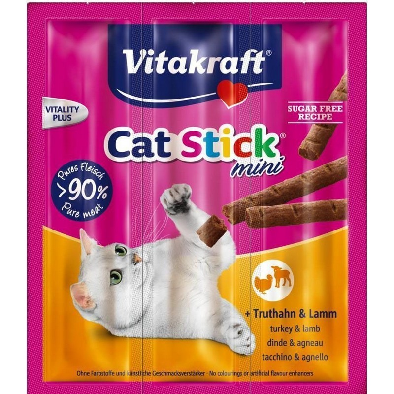 Vitakraft Cat Stick mini morka/jahňa 3x6g