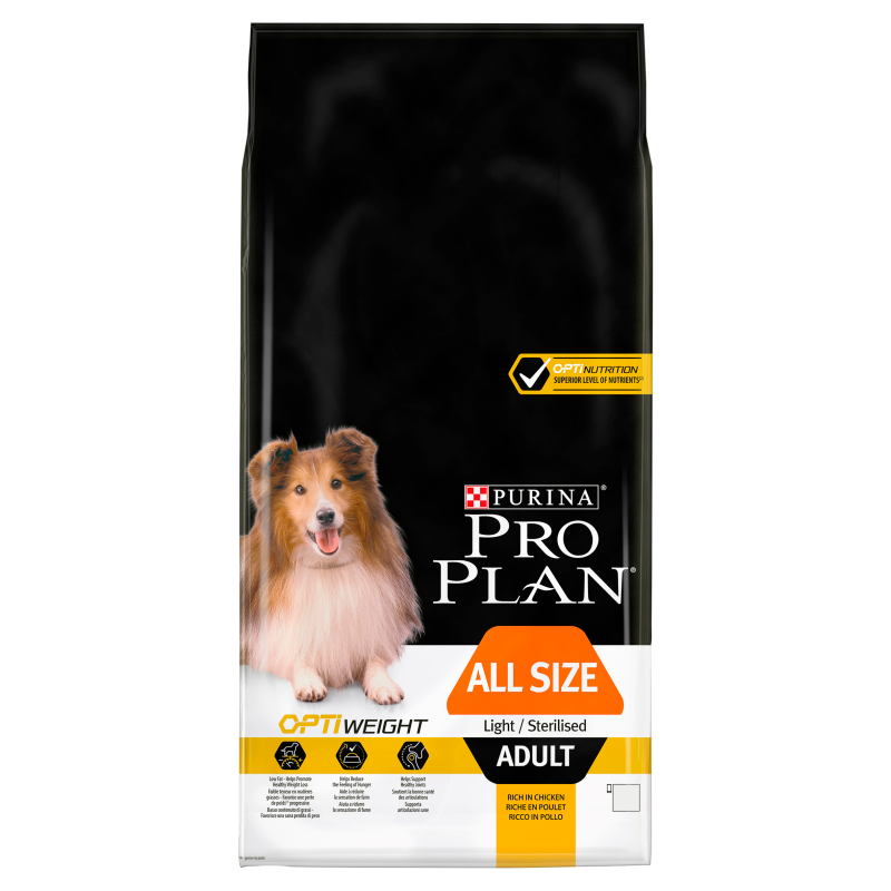 Purina Pro Plan All Size Light / Sterilised Adult Chicken 14 kg