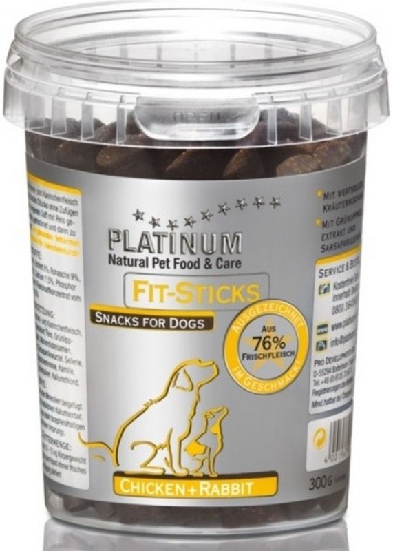 PLATINUM Natural Fit-Sticks Kura + Krlik 300 g