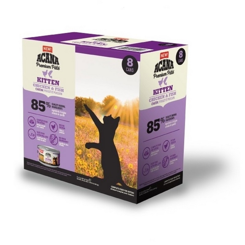 Acana cat pat kitten chicken and fish 8 x85g