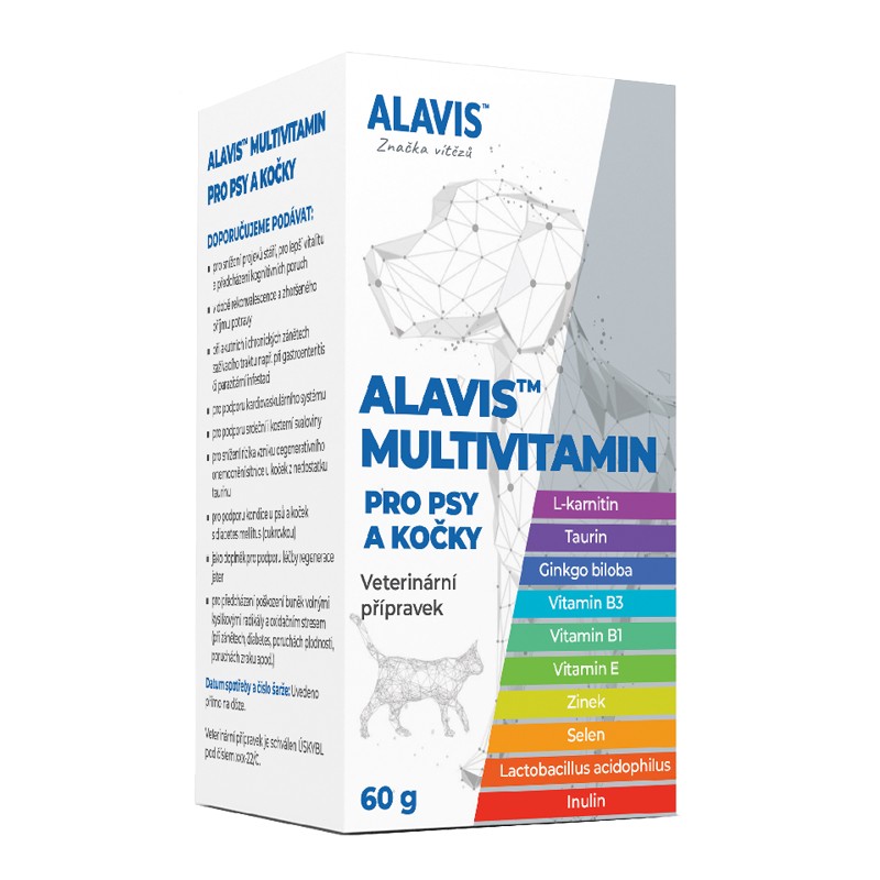 Alavis multivitamn pre psy a maky 60 g