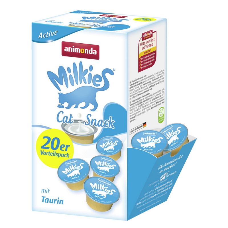 Animonda Milkies active mlieko pre maky 20 x 15g