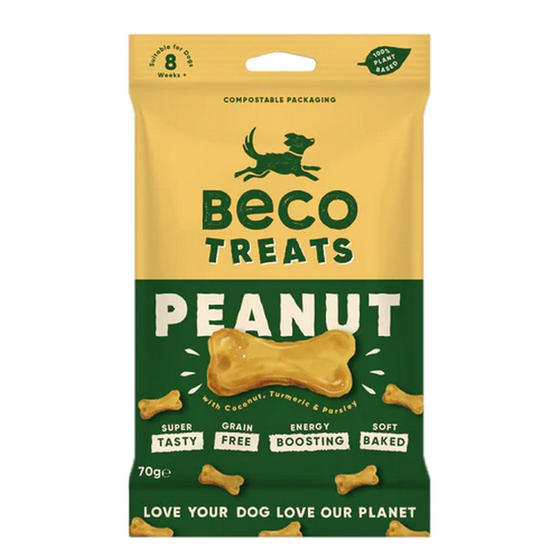 Beco Treats pindakaas 70g hondensnacks