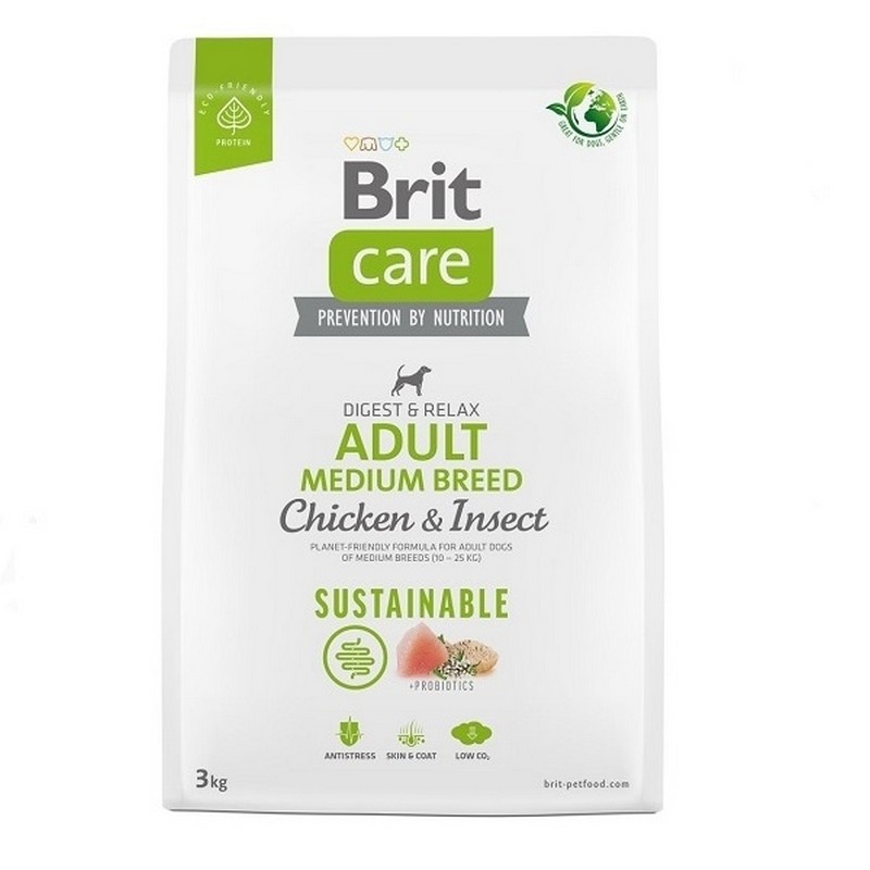 Brit Care dog Sustainable Adult Medium Breed 3 kg