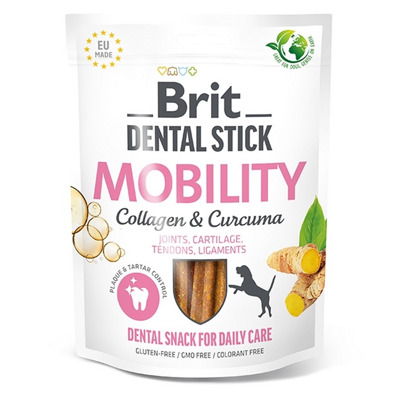 Brit Dental stick mobility with curcuma & collagen 7ks 251g