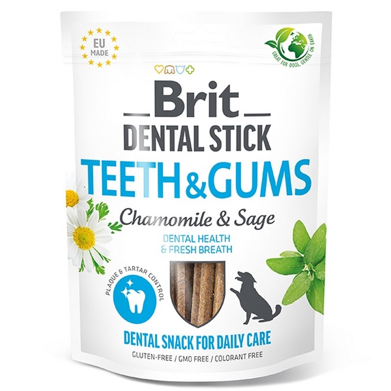 Brit Dental stick teeth and gums with chamomile & sage 7ks 251g