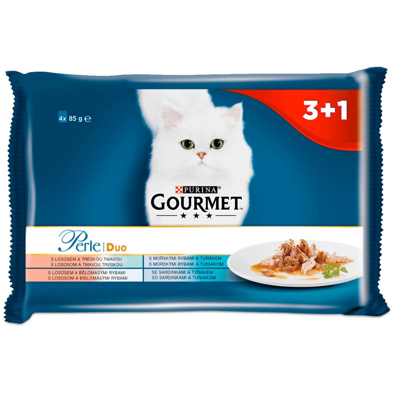 Gourmet perle duo multipack kapsika pre maky rybacia 4 x 85g