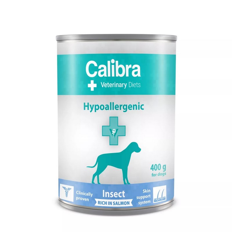 Calibra VD Dog konzerva Hypoallergenic Insect and salmon 400g