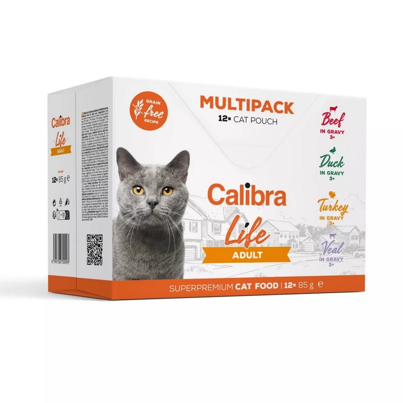 Calibra cat life adult multipack 12x85g
