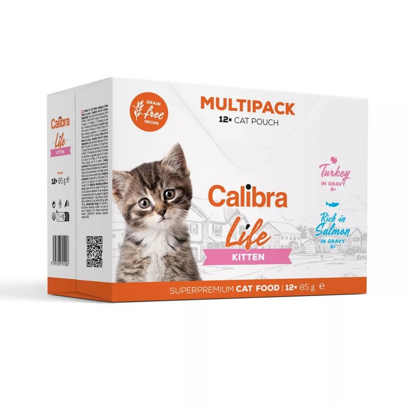 Calibra cat life kitten multipack 12x85g