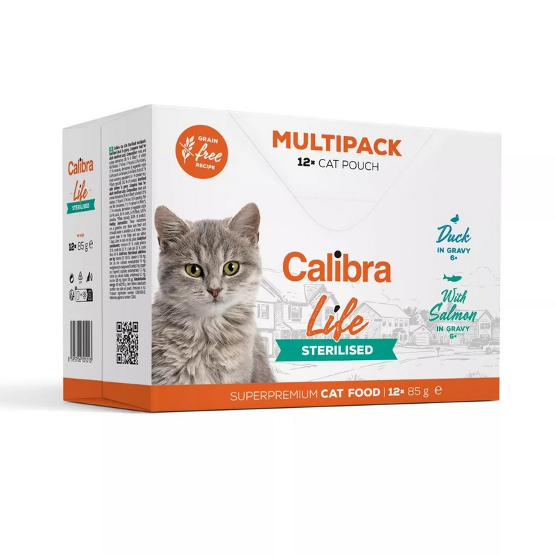 Calibra cat life sterilised multipack 12x85g