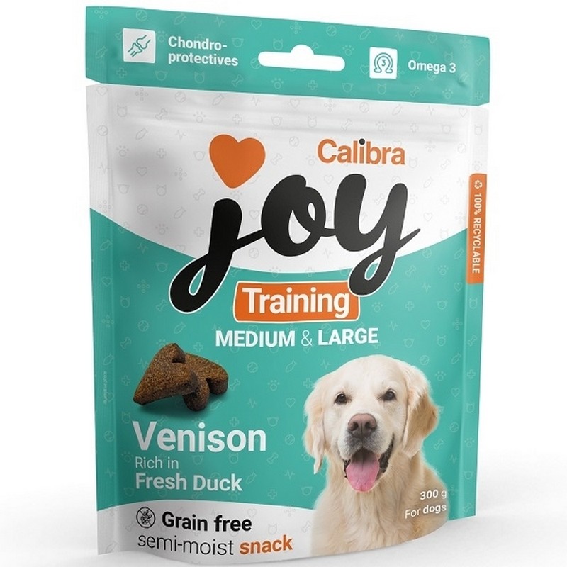 Calibra Joy DOG training M&L Venison&Duck 300g