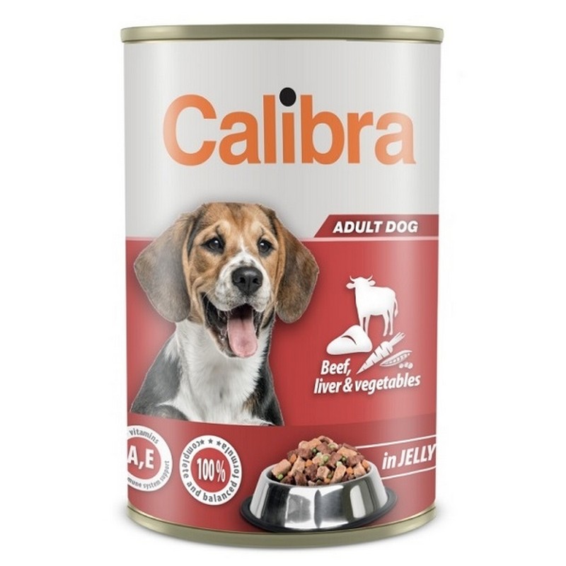 Calibra KONZERVA dog Adult Hovdzie mso&pee&zelenina v el 1240 g