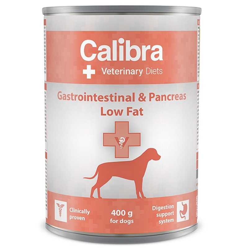 Calibra VD Dog konzerva Gastrointestinal & pancreas Low fat 400g