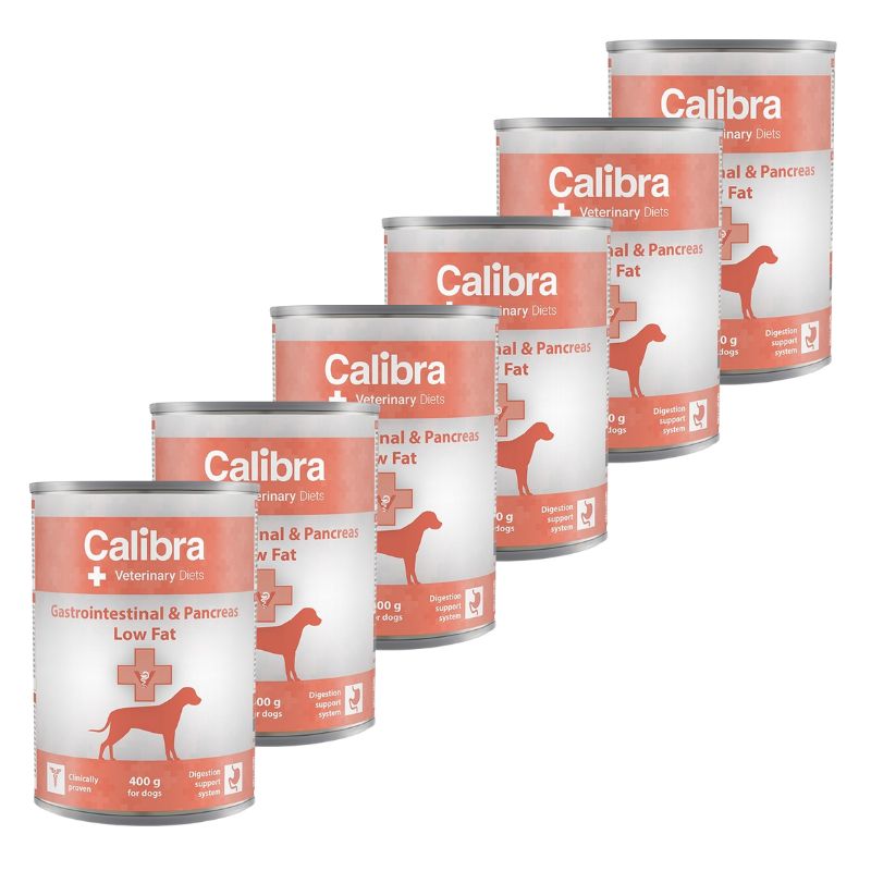 Calibra VD Dog konzerva Gastrointestinal & pancreas Low fat multipack 6x400g