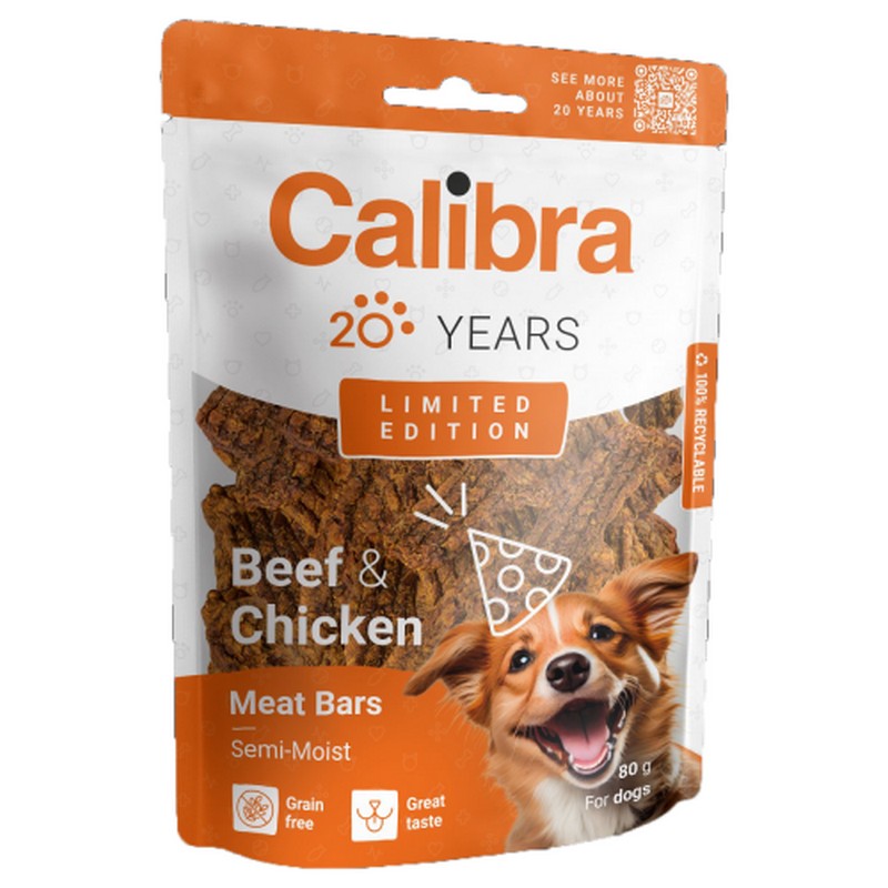Calibra dog LIMITED EDITION Beef & Chicken Meat bars 80g