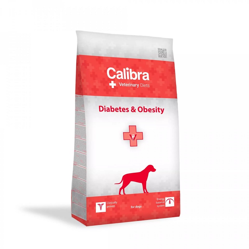 Calibra Vet Diet Dog Diabetes / Obesity krmivo pre psov 12 kg