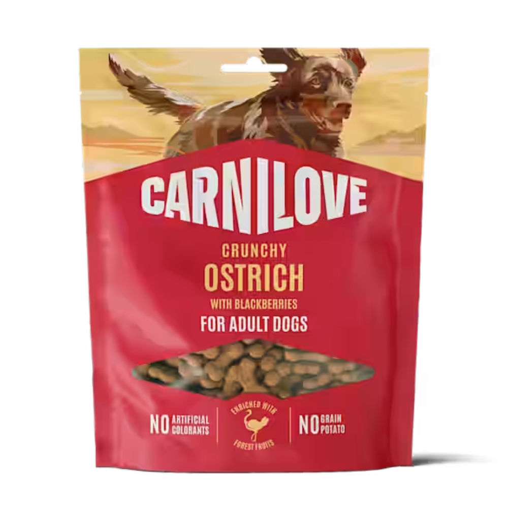 Carnilove Dog Crunchy Snack Ostrich with Blackberries with fresh meat 200g