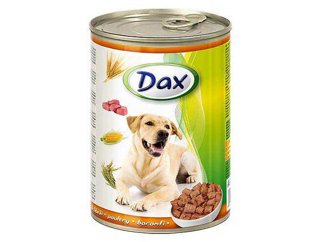 Dax hydina 415 g konzerva pre psov s normálnou aktivitou