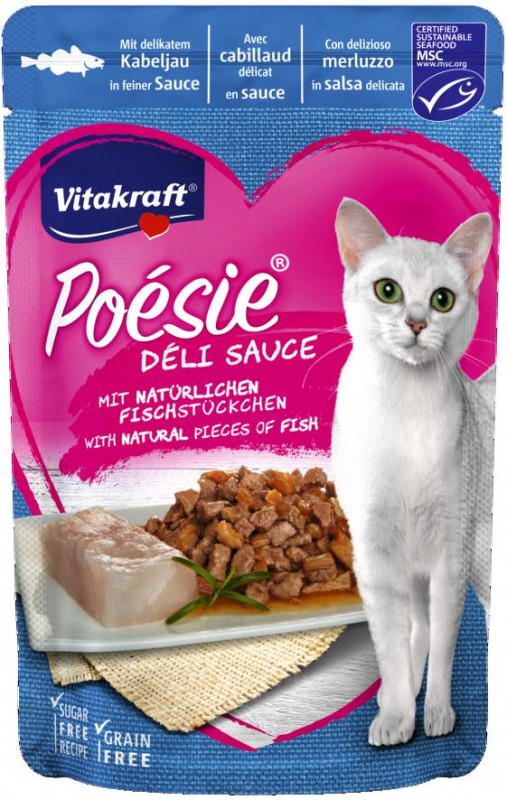 Vitakraft Cat Posie Dli Sauce treska 85 g