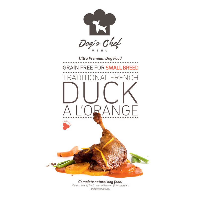 DOG'S CHEF Traditional French Duck a l'Orange SMALL BREED 2kg