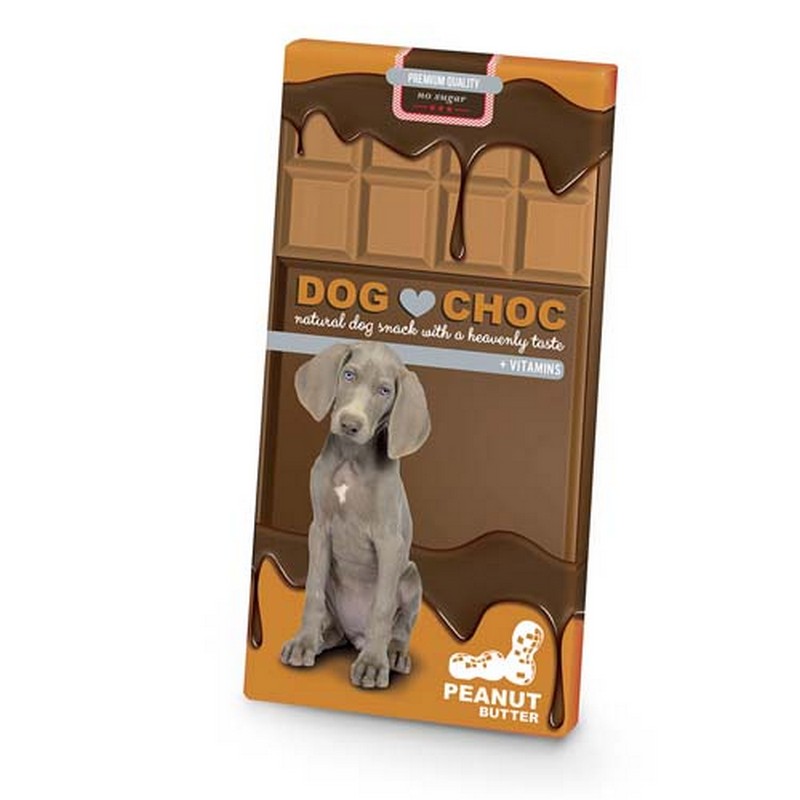 DUVO+ DOG CHOC peanut butter 100g okolda pre psov
