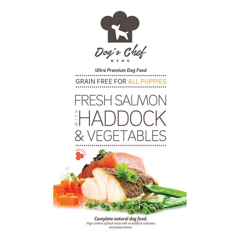 Dog’s Chef Fresh Salmon with Haddock & Vegetables ALL PUPPIES 2kg