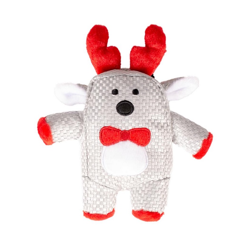 Duvo+ vianočná textilná hračka hranatý sob 24x19x6cm