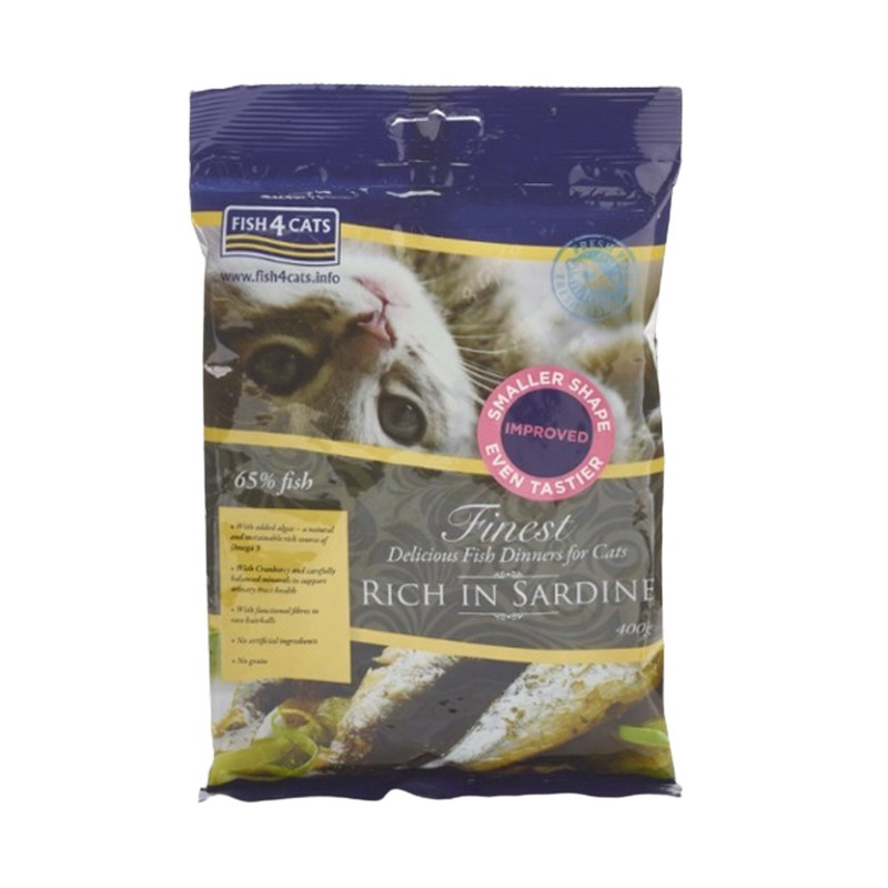 FISH4CATS granule pre maky Finest sardinka 400g
