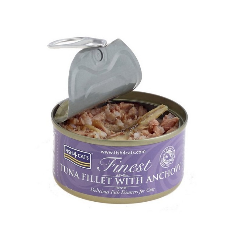 FISH4CATS konzerva pre maky Finest tuniak s anovikami 70g