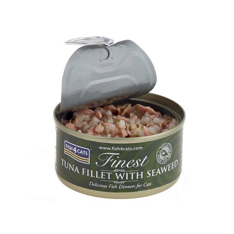 FISH4CATS konzerva pre maky Finest tuniak s morskmi riasami 70g