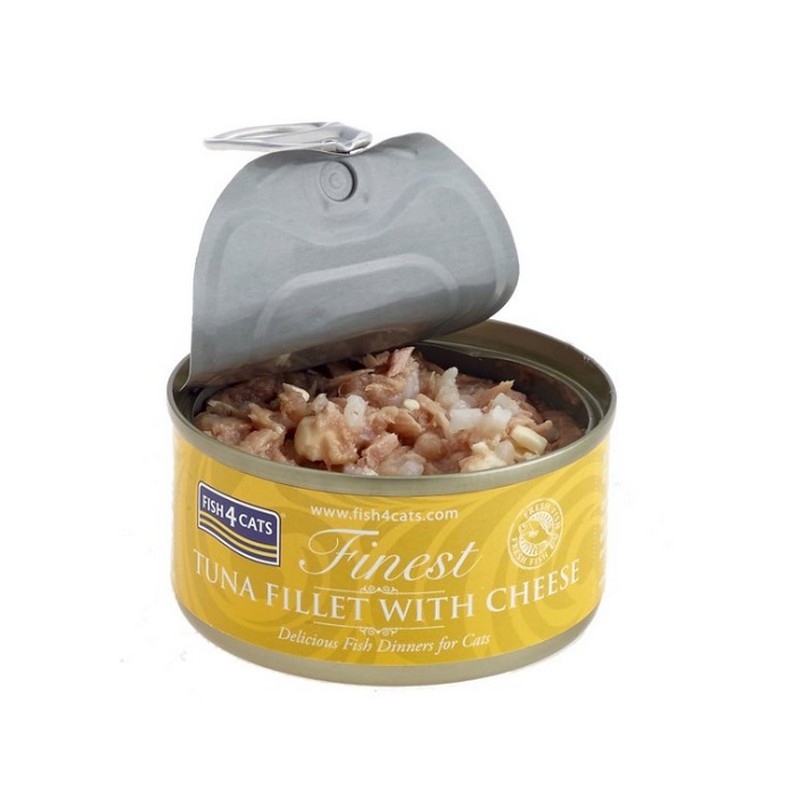 FISH4CATS konzerva pre mačky Finest tuniak so syrom 70g