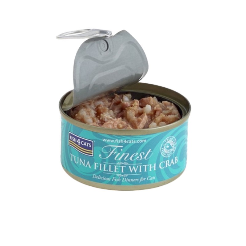 FISH4CATS konzerva pre mačky Finest tuniak s krabom 70g
