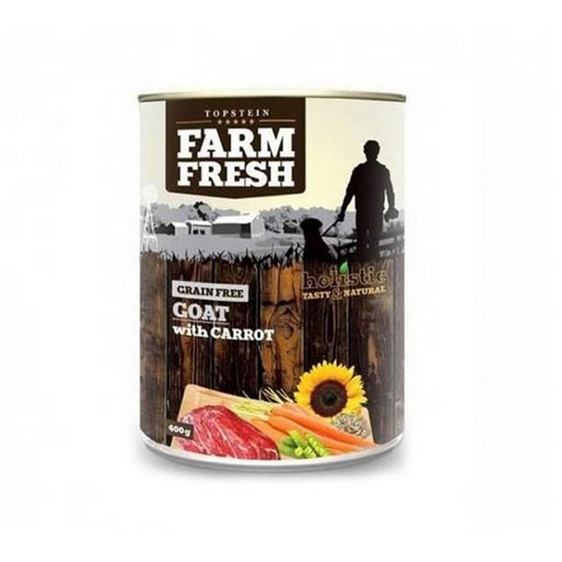 Farm fresh konzerva pre psov koza a mrkva 800 g