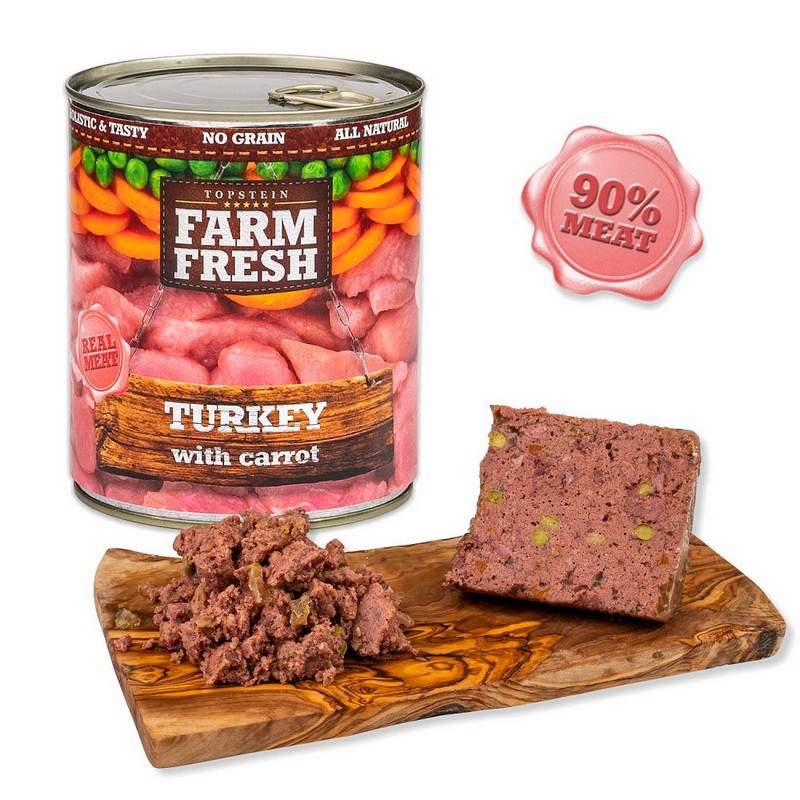 Farm fresh konzerva pre psov morka a mrkva 400g