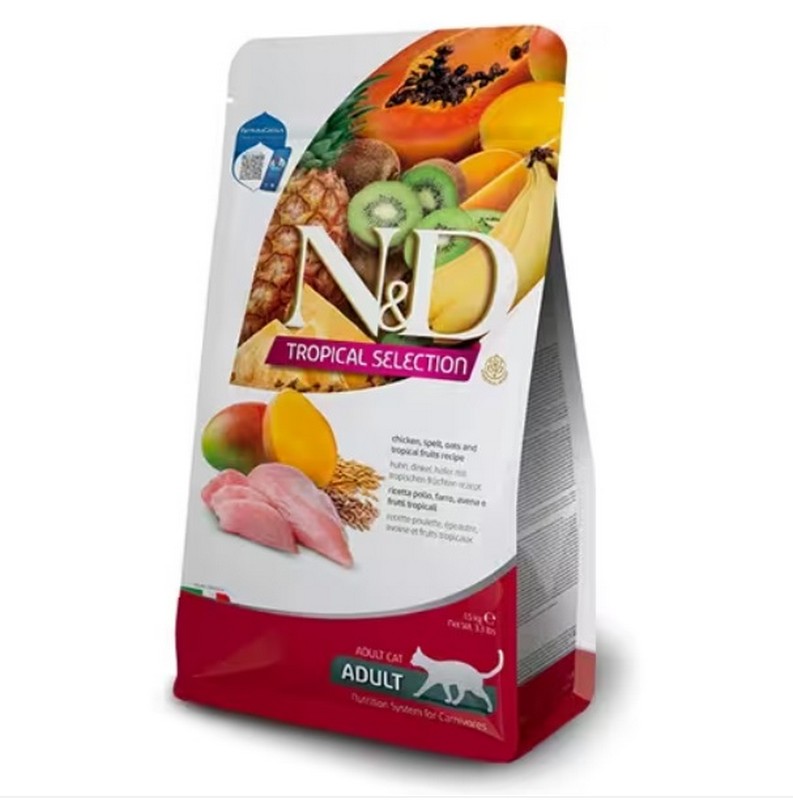 Farmina N&D cat TROPICAL SELECTION (AG) adult, chicken 1,5 kg exp.24.05.2025