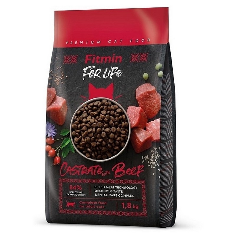 Fitmin cat For life Castrate Beef 1,8kg