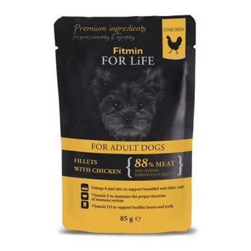 Fitmin Dog For Life kapsièka Adult Chicken with Ham in Jelly 85 g