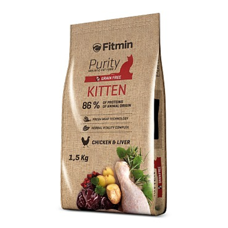 Fitmin cat Purity Kitten chicken and liver 1,5 kg
