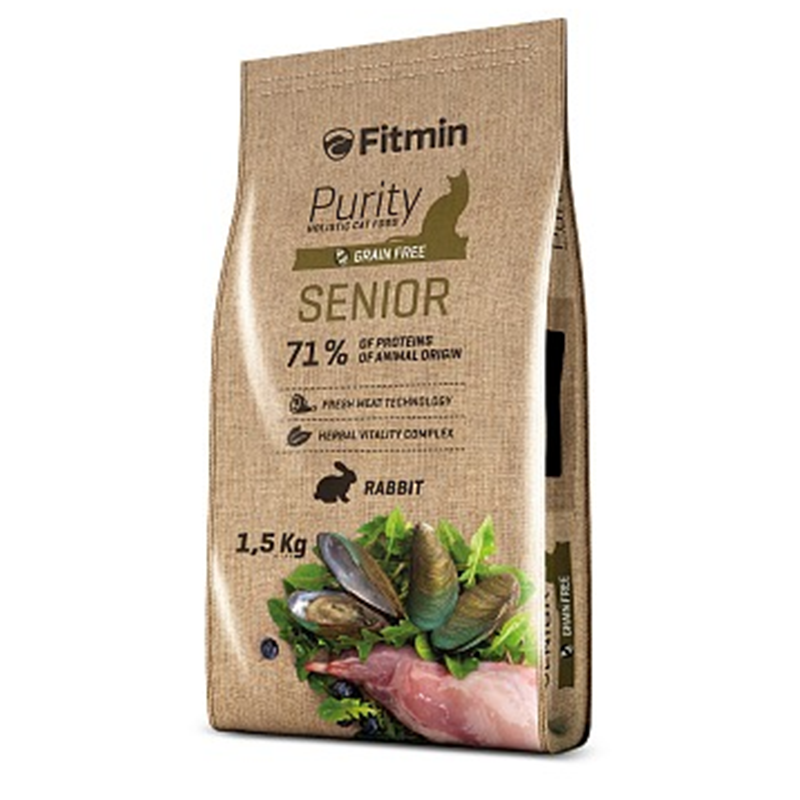 Fitmin cat Purity Senior rabbit 1,5 kg