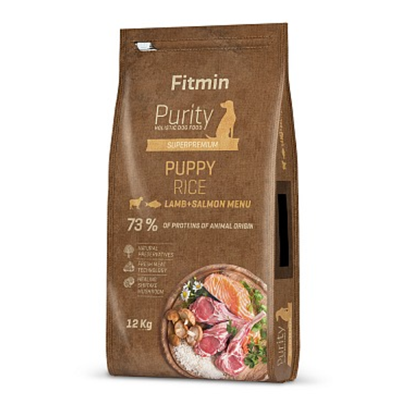 Fitmin dog Purity Rice Puppy Lamb & Salmon 2 kg