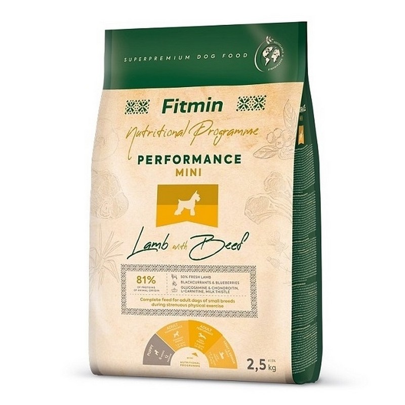 Fitmin dog mini performance Lamb & Beef  2,5 kg