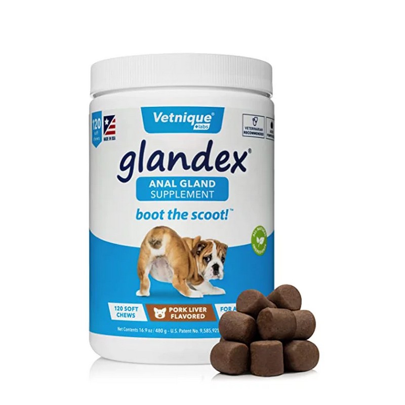Glandex žuvacie tablety pre psy 120ks 480g
